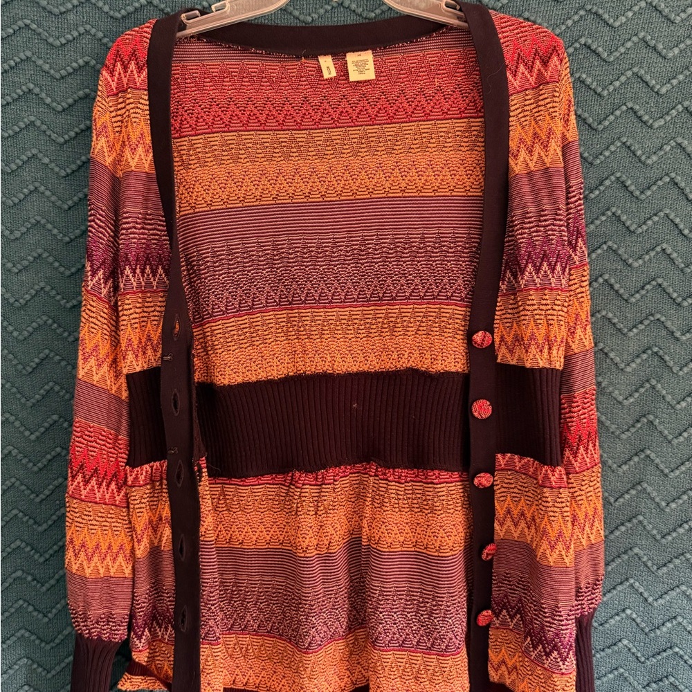 Striped Multicolor Women's Sweater - ANTHROPOLOGIE- Moth brand - XS